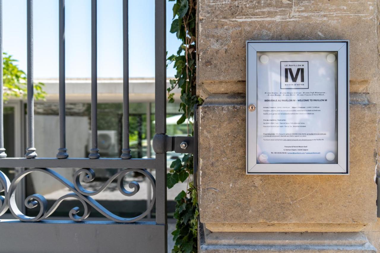 Le Pavillon M, Chambres D'Hotes De Luxe Avec Piscine & Spa Grignan Exterior photo